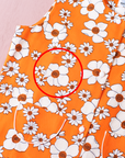 Seventies Orange Floral Set | 8-9 Years