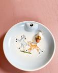 Porcelain porridge bowl | Girl and goat