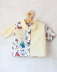 Upcycled shirt with Babar the King | 2-3 years