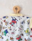 Upcycled shirt with Babar the King | 2-3 years