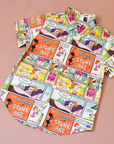 Button-down shirt with Flintstones comic prints | By Moschino | 6-7 years