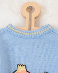 Light blue sweater with Tintin and Milo | 5-6 years