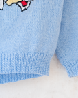 Light blue sweater with Tintin and Milo | 5-6 years