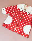 Red polka dot raincoat | 18-24 months
