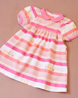 Pink dress with stripes and stars | 18-24 months