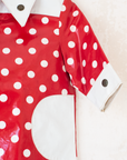 Red polka dot raincoat | 18-24 months