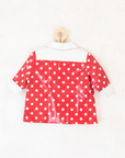 Red polka dot raincoat | 18-24 months