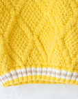 סריג צמר צהוב עם פסים | 18-24 חודשים