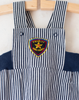 Striped Sheriff Overalls | 6-9 months