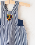 Striped Sheriff Overalls | 6-9 months