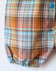 Checked wide overalls | 18-24 months