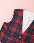 Red plaid vest | 5-6 years