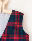Red plaid vest | 5-6 years