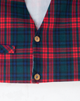 Red plaid vest | 5-6 years