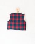 Red plaid vest | 5-6 years