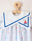 Spanish dress with sailboats | Spanish dead stock | 5-6 years
