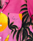 Hawaiian shirt with palm trees and sailboats | Ages 8-10