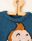 Blue sweater with Tintin | 4-5 years