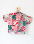 Red and green button-down shirt | 2-3 years