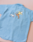 חולצת ג׳ינס עם רקמות של טינטין | 3-4 שנים