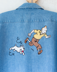 חולצת ג׳ינס עם רקמות של טינטין | 3-4 שנים