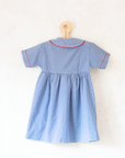 Plaid dress from Italy with sailor and sailboat embroidery | 3-4 years