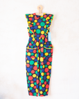 Colorful polka dot jumpsuit | French dead stock | 7-8 years
