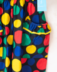 Colorful polka dot jumpsuit | French dead stock | 7-8 years