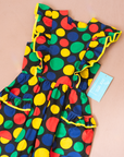 Colorful polka dot jumpsuit | French dead stock | 7-8 years