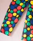 Colorful polka dot jumpsuit | French dead stock | 7-8 years