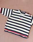 Knit with stripes and embroidery of the King in the Bar | 12-18 months