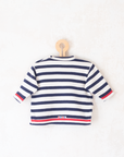 Knit with stripes and embroidery of the King in the Bar | 12-18 months