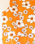 Seventies Orange Floral Set | 8-9 Years