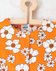 Seventies Orange Floral Set | 8-9 Years