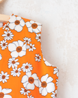 Seventies Orange Floral Set | 8-9 Years