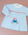 Seventies shirt with embroidered carriage | 12-18 months