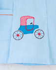 Seventies shirt with embroidered carriage | 12-18 months