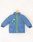 מעיל פליז כחול עם המלך בבר | 18-24 חודשים
