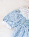 Floral dress with scalloped collar | 9-12 months