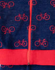 סט כחול עם אופניים אדומים | 5-6 שנים