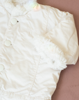 מעיל לבן עם פרווה מבית איב סאן לורן | 12-18 חודשים