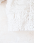 מעיל לבן עם פרווה מבית איב סאן לורן | 12-18 חודשים