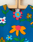 שמלה כחולה פרחונית | 2-3 שנים