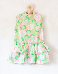 70s floral and ruffle dress | French dead stock | 2-3 years