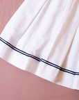 White sailor dress with collar and bow tie | 9-10 years