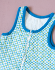 Sixties overalls with apple | 6-9 months