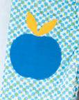 Sixties overalls with apple | 6-9 months