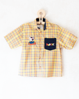 Plaid shirt with Popeye embroidery | 5-6 years