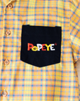 Plaid shirt with Popeye embroidery | 5-6 years