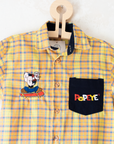 Plaid shirt with Popeye embroidery | 5-6 years